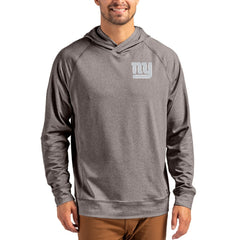 New York Giants Cutter & Buck Adapt Knit Recycled Raglan Pullover Hoodie Heather Gray | NFL