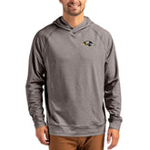 Baltimore Ravens Cutter & Buck Adapt Knit Recycled Raglan Pullover Hoodie Heather Gray | NFL