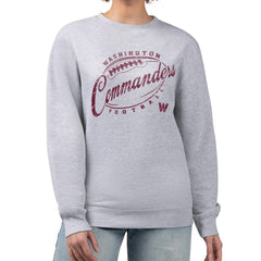 Washington Commanders G-III 4Her by Carl Banks Women's Distressed Graphics Fleece Pullover Sweatshirt Gray | NFL