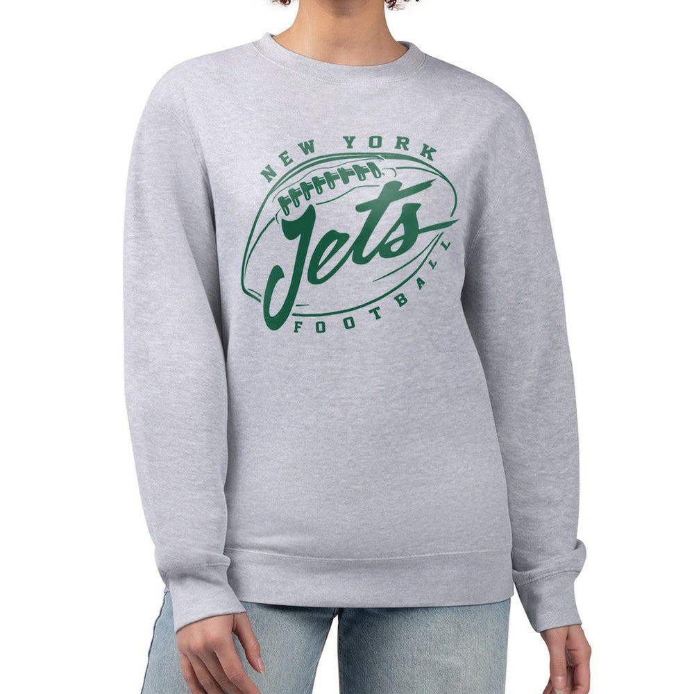New York Jets G-III 4Her by Carl Banks Women's Football Fleece Pullover Sweatshirt Gray | NFL