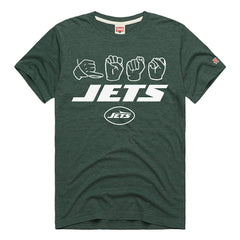 New York Jets Homage Unisex NFL ASL Collection by Love Sign Tri-Blend T-Shirt Green | NFL