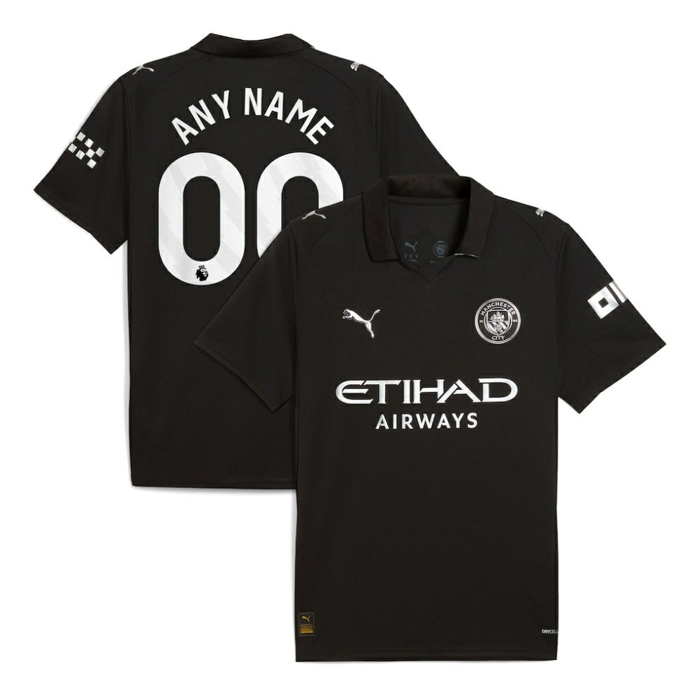 Manchester City 2025/26 Away Replica Custom Jersey Black | Puma Sale