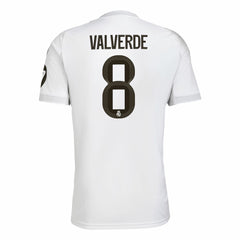Federico Valverde Real Madrid 2025/26 Home Replica Jersey White | Adidas