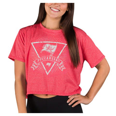 Tampa Bay Buccaneers Concepts Sport Women's Quest Knit Crop Top Red | NFL