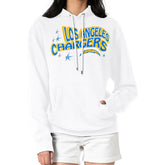 Los Angeles Chargers Starter Women's Fireworks Fleece Pullover Hoodie White | NFL