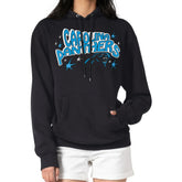 Carolina Panthers Starter Women's Fireworks Fleece Pullover Hoodie Black | NFL
