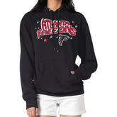 Atlanta Falcons Starter Women's Fireworks Fleece Pullover Hoodie Black | NFL