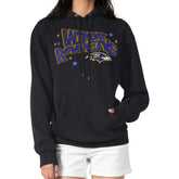 Baltimore Ravens Starter Women's Fireworks Fleece Pullover Hoodie Black | NFL