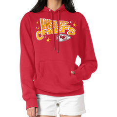 Kansas City Chiefs Starter Women's Fireworks Fleece Pullover Hoodie Red | NFL