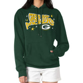Green Bay Packers Starter Women's Fireworks Fleece Pullover Hoodie Green | NFL