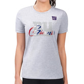 New York Giants G-III 4Her by Carl Banks Women's Super-Slim Fit Lightweight Shadow Logo T-Shirt Gray | NFL