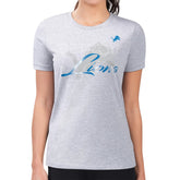 Detroit Lions G-III 4Her by Carl Banks Women's Super-Slim Fit Lightweight Shadow Logo T-Shirt Gray | NFL