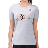 Cleveland Browns G-III 4Her by Carl Banks Women's Super-Slim Fit Lightweight Shadow Logo T-Shirt Gray | NFL