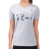Baltimore Ravens G-III 4Her by Carl Banks Women's Super-Slim Fit Lightweight Shadow Logo T-Shirt Gray | NFL