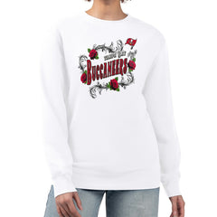 Tampa Bay Buccaneers G-III 4Her by Carl Banks Women's Roses Fleece Tri-Blend Pullover Sweatshirt White | NFL