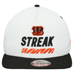 Cincinnati Bengals New Era STREAK Season Ticket Member 9FIFTY A-Frame Snapback Hat White | NFL