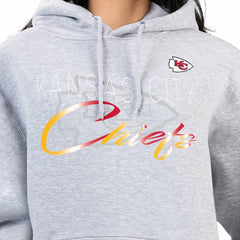 Kansas City Chiefs G-III 4Her by Carl Banks Women's Shadow Logo Fleece Pullover Hoodie Gray | NFL