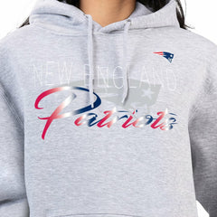 New England Patriots G-III 4Her by Carl Banks Women's Shadow Logo Fleece Pullover Hoodie Gray | NFL