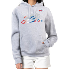 Buffalo Bills G-III 4Her by Carl Banks Women's Shadow Logo Fleece Pullover Hoodie Gray | NFL