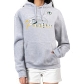 Green Bay Packers G-III 4Her by Carl Banks Women's Shadow Logo Fleece Pullover Hoodie Gray | NFL