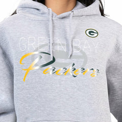 Green Bay Packers G-III 4Her by Carl Banks Women's Shadow Logo Fleece Pullover Hoodie Gray | NFL