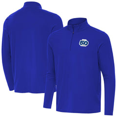 Seattle Seahawks Antigua 50th Season Intent Quarter-Zip Pullover Royal | NFL