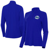 Seattle Seahawks Antigua Women's 50th Season Intent Quarter-Zip Pullover Royal | NFL