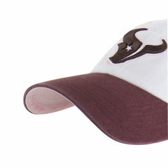Houston Texans '47 Unisex Love Letter Clean Up Adjustable Hat Stone/Burgundy | 47 brand