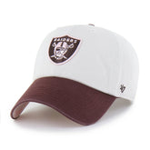 Las Vegas Raiders '47 Unisex Love Letter Clean Up Adjustable Hat Stone/Burgundy | 47 brand