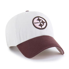 Pittsburgh Steelers '47 Unisex Love Letter Clean Up Adjustable Hat Stone/Burgundy | 47 brand