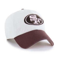 San Francisco 49ers '47 Unisex Love Letter Clean Up Adjustable Hat Stone/Burgundy | 47 brand