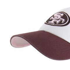 San Francisco 49ers '47 Unisex Love Letter Clean Up Adjustable Hat Stone/Burgundy | 47 brand