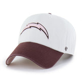 Los Angeles Chargers '47 Unisex Love Letter Clean Up Adjustable Hat Stone/Burgundy | 47 brand