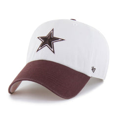 Dallas Cowboys '47 Unisex Love Letter Clean Up Adjustable Hat Stone/Burgundy | 47 brand