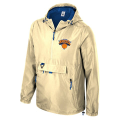 New York Knicks Stadium Essentials Unisex 2025/26 City Edition Compete Quarter-Zip Hoodie Jacket Tan - NBA