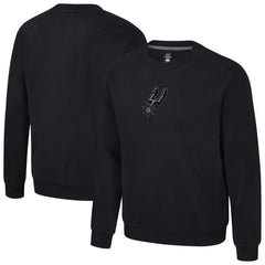 San Antonio Spurs Stadium Essentials Unisex Club Level Chenille Sweatshirt Black - NBA