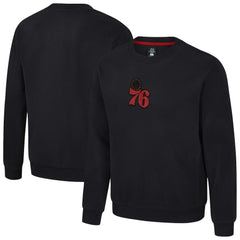 Philadelphia 76ers Stadium Essentials Unisex Club Level Chenille Sweatshirt Black - NBA
