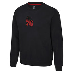 Philadelphia 76ers Stadium Essentials Unisex Club Level Chenille Sweatshirt Black - NBA