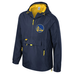 Golden State Warriors Stadium Essentials Unisex Compete Quarter-Zip Hoodie Jacket Navy - NBA