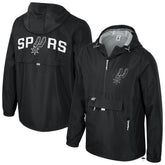San Antonio Spurs Stadium Essentials Unisex Compete Quarter-Zip Hoodie Jacket Black - NBA