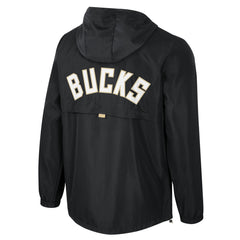 Milwaukee Bucks Stadium Essentials Unisex Compete Quarter-Zip Hoodie Jacket Black - NBA