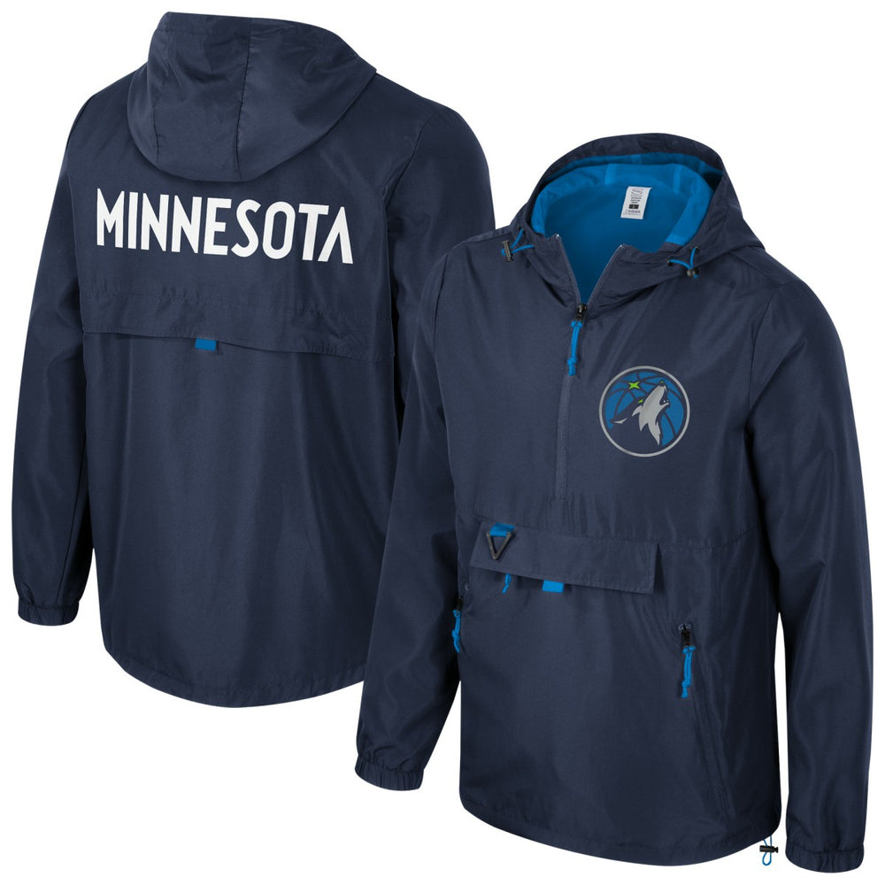Minnesota Timberwolves Stadium Essentials Unisex Compete Quarter-Zip Hoodie Jacket Navy - NBA
