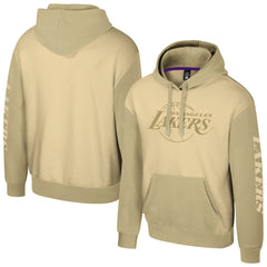 Los Angeles Lakers Stadium Essentials Unisex Rafters Burst Hoodie Khaki - NBA