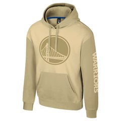 Golden State Warriors Stadium Essentials Unisex Rafters Burst Hoodie Khaki - NBA
