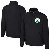 Boston Celtics Stadium Essentials Unisex Varsity Trainer Quarter-Zip Pullover Black - NBA