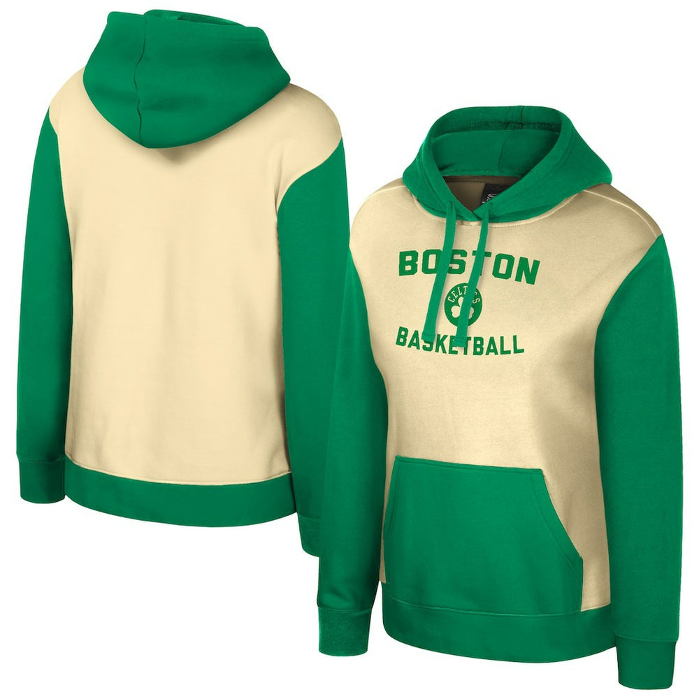 Boston Celtics Stadium Essentials Women's Rafters Road Trip Hoodie Cream - NBA