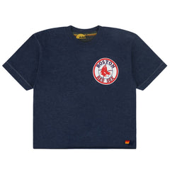 Boston Red Sox Aviator Nation x MLB Women's Cropped Boyfriend Tri-Blend T-Shirt - MLB
