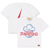 Texas Rangers Aviator Nation x MLB Women's Bolt Boyfriend Tri-Blend T-Shirt - MLB