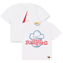 Texas Rangers Aviator Nation x MLB Women's Bolt Boyfriend Tri-Blend T-Shirt - MLB
