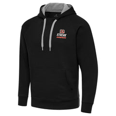 Cincinnati Bengals Antigua Streak Victory Pullover Hoodie Black | NFL